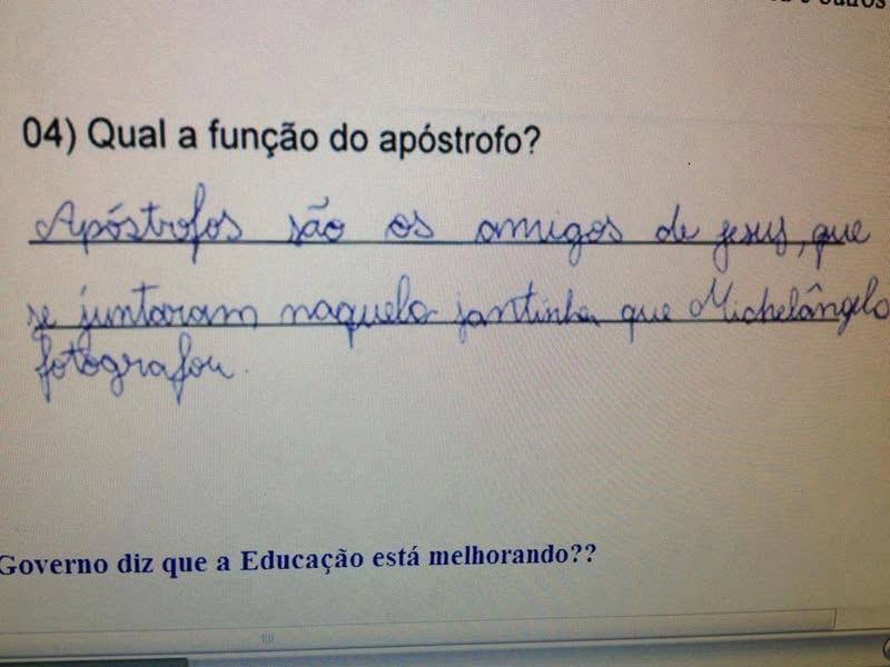 A EDUCAÇÃO PODE MELHORAR 90%, MAS SEMPRE EXISTIRÃO TIPOS ASSIM PRA GEN...