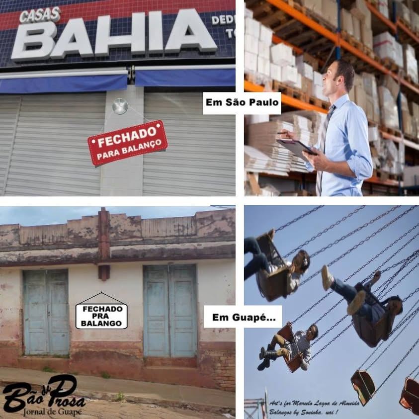 A VIDA É ASSIM MEMO...É QUINÉM UM BALANGO...BALANGA PRUM LADO...BALANG...