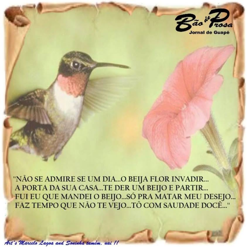 E POR FALAR EM SAUDADE...ONDE ANDA VOCÊ...ONDE ANDA ESSES OLHOS QUE A GENTE NÃO VÊ