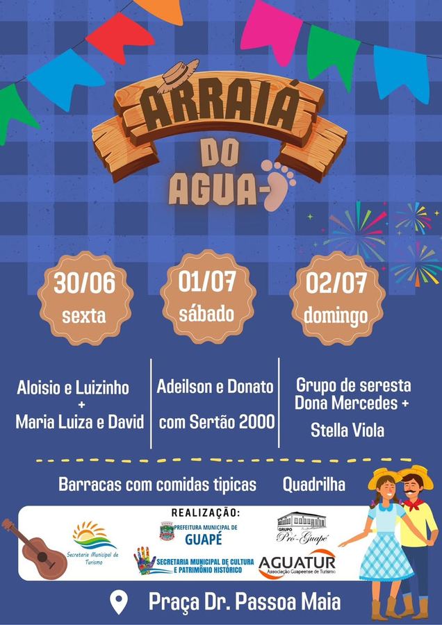 CARTAZ OFICIAL DO FESTÃO NA PRAÇA PASSOS MAIA